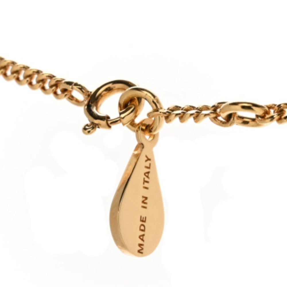Fendi Metal Monster Eye Necklace Goldtone - Picture 4 of 5